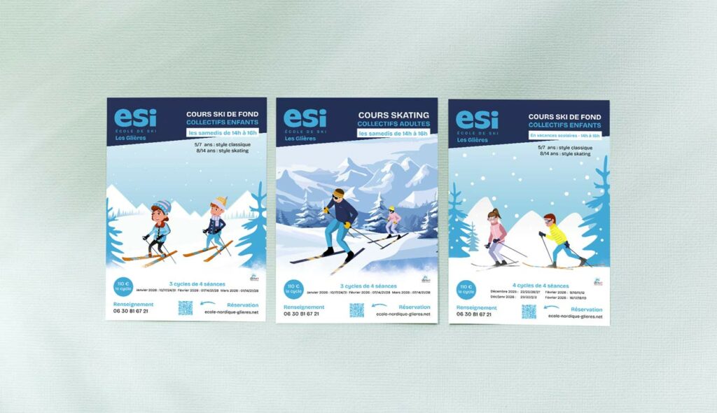 Création affiches événements Haute-Savoie