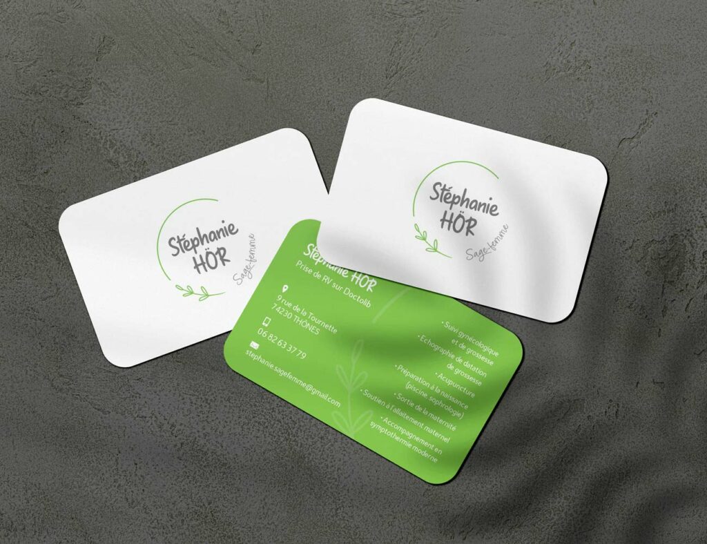 Création carte de visite Sage femme