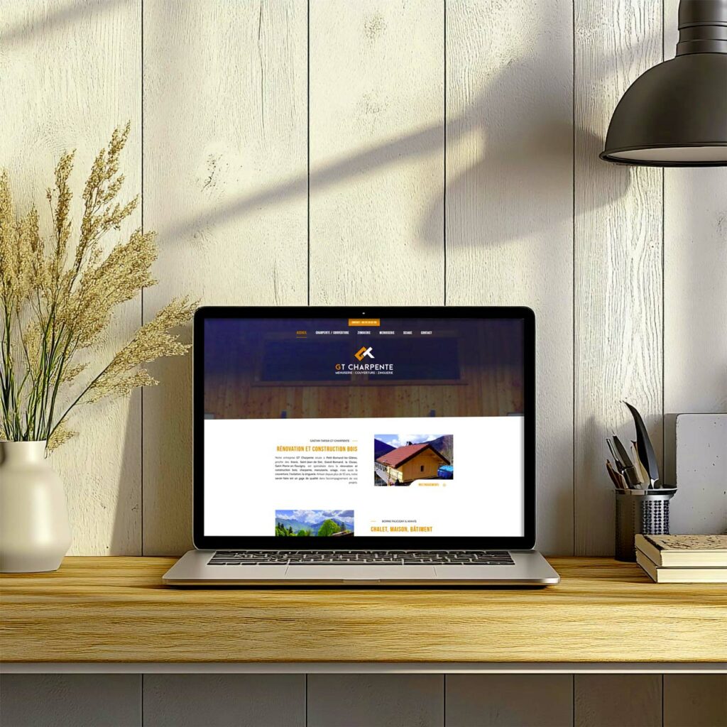 Création de site internet charpentier couvreur menuisier 74